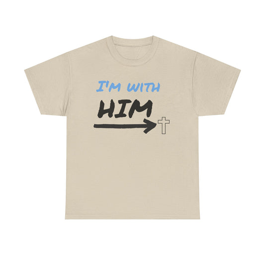 Faith-Inspired Unisex Heavy Cotton Tee, Christian T-Shirt, Gift for Believers, Casual Wear, Church Events, Inspirational Apparel