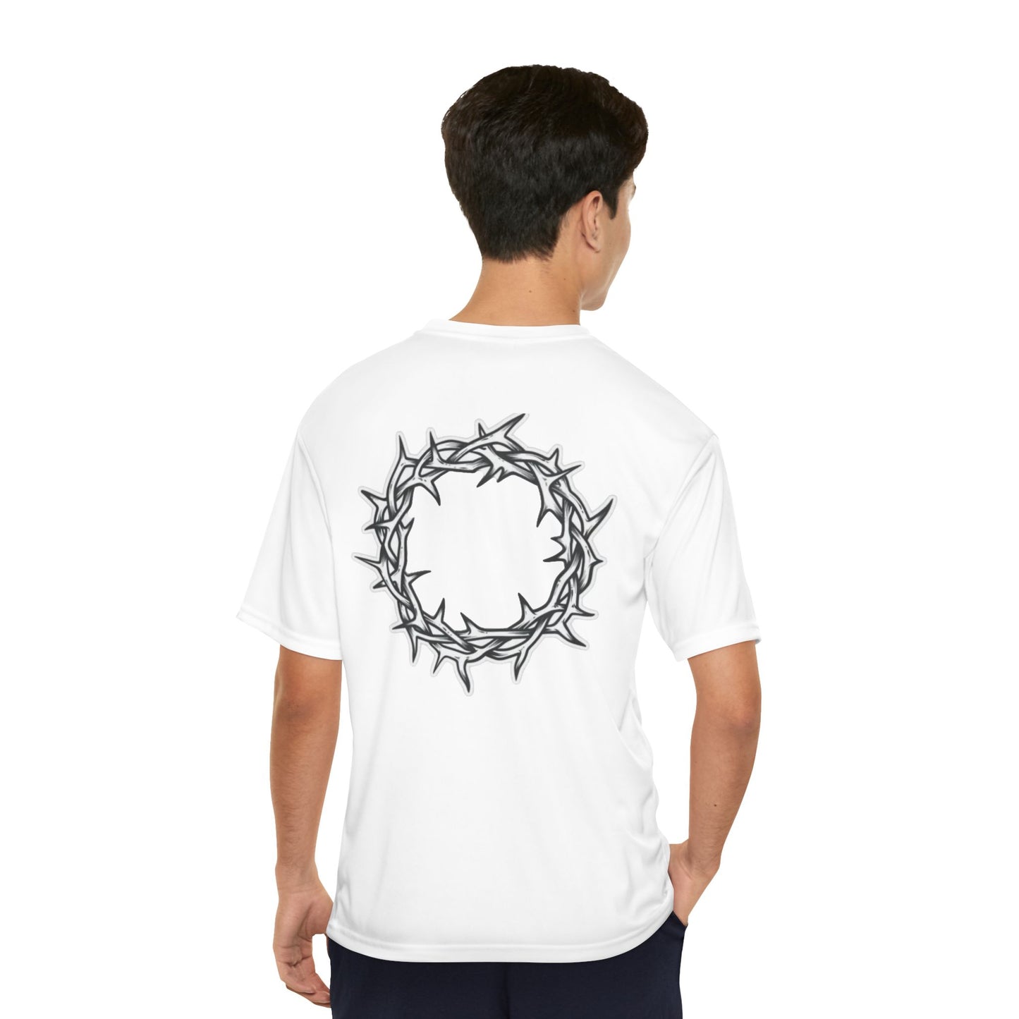 Men's Performance T-Shirt, Fitness Apparel, Inspirational Wear, Christian Gifts, Workout Gear, Casual Style