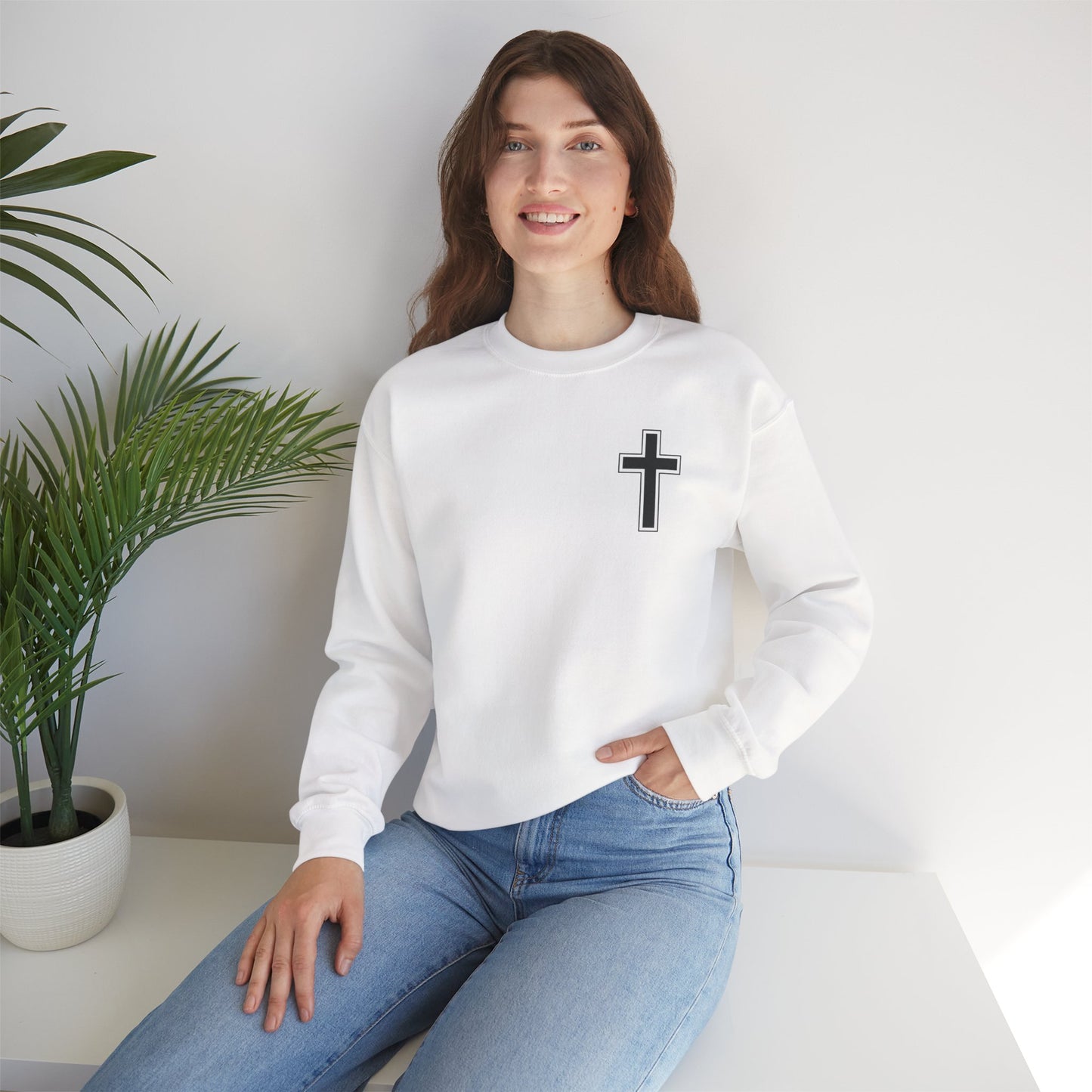 Faith-Inspired Crewneck Sweatshirt | Comfortable & Stylish Christian Apparel, Perfect for Everyday Wear, Inspirational Gifts, Proverbs 31:25