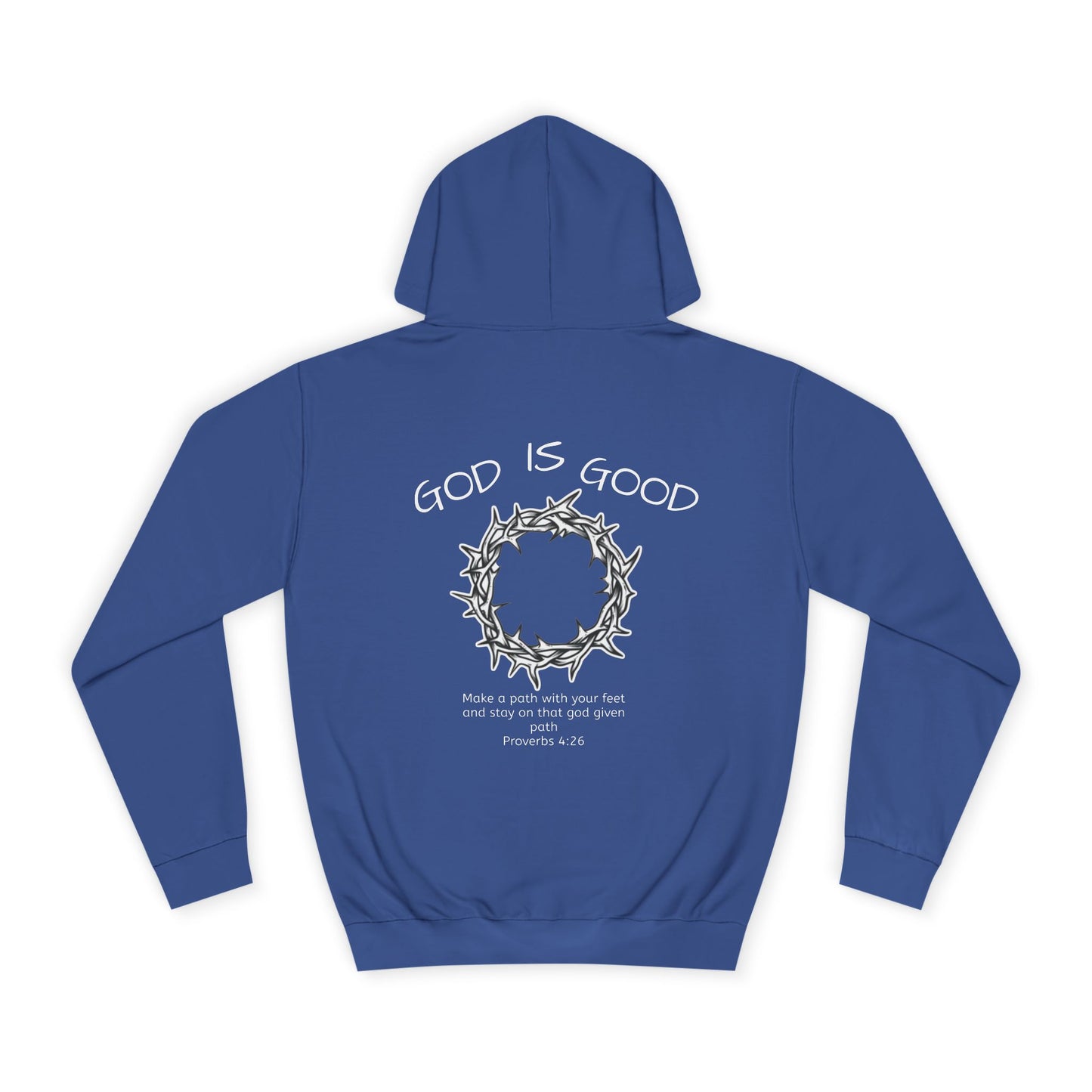 Unisex College Hoodie with Inspirational Design - God is Good, Comfortable Sweatshirt for Students