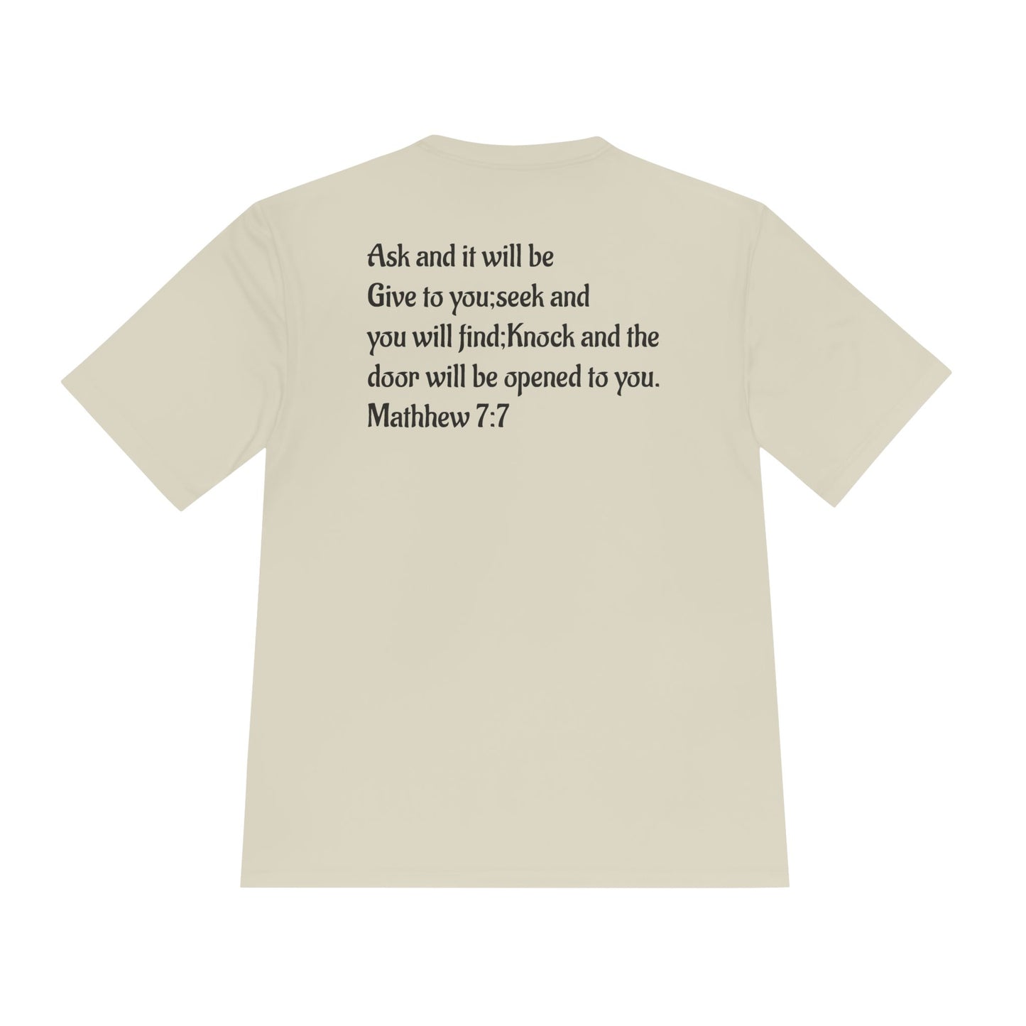 Faith-Inspired Moisture Wicking Tee, Christian Workout Shirt, Inspirational Fitness Top, Bible Verse Athletic Wear, God is Good Tee