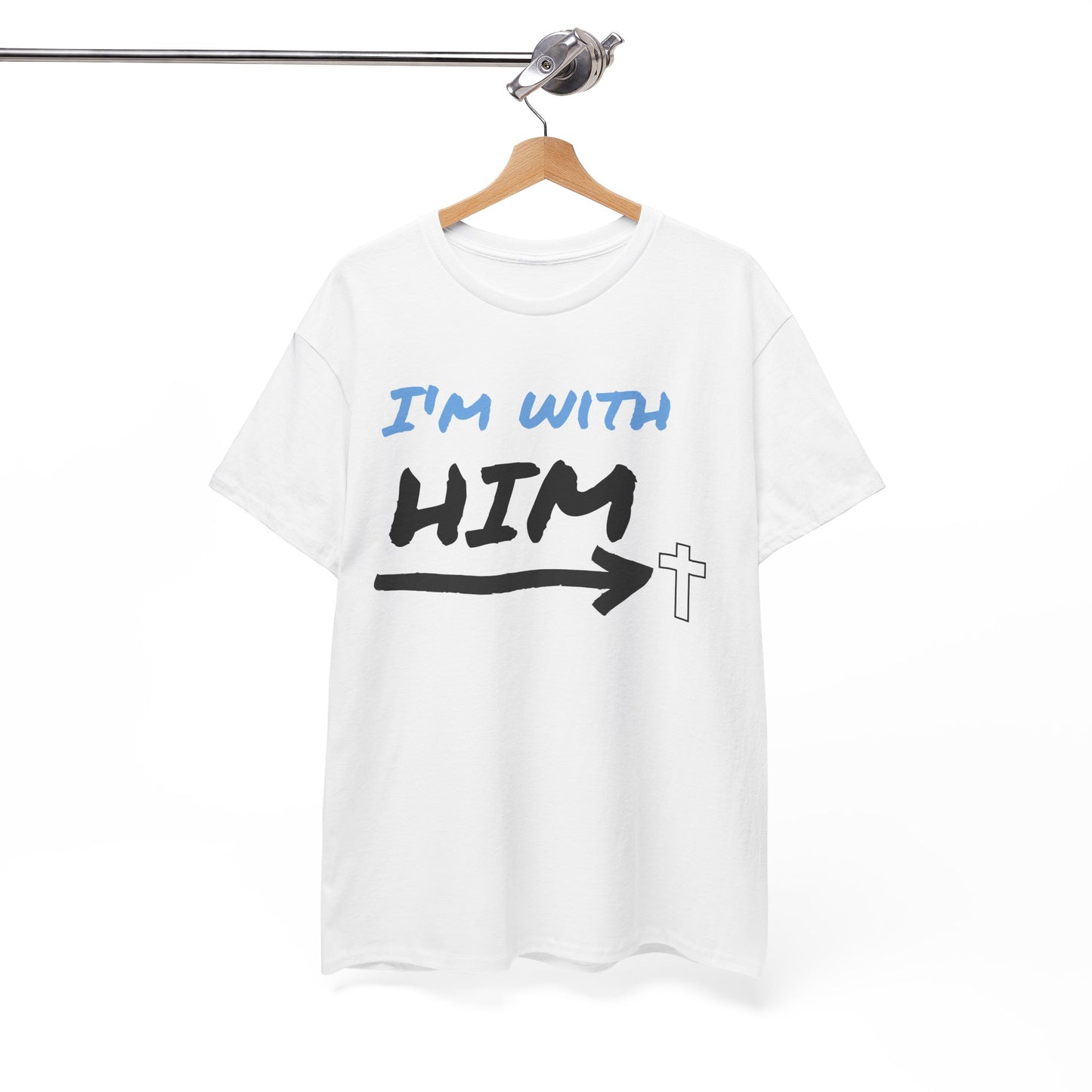 Faith-Inspired Unisex Heavy Cotton Tee, Christian T-Shirt, Gift for Believers, Casual Wear, Church Events, Inspirational Apparel