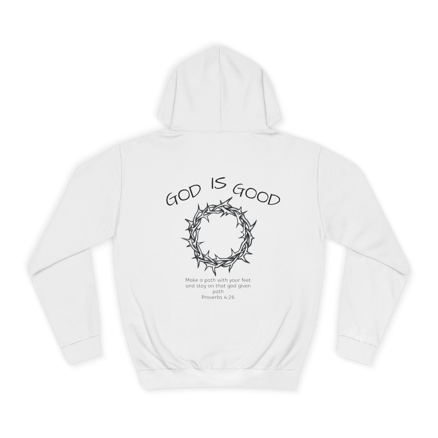 Unisex College Hoodie with Inspirational Design - God is Good, Comfortable Sweatshirt for Students