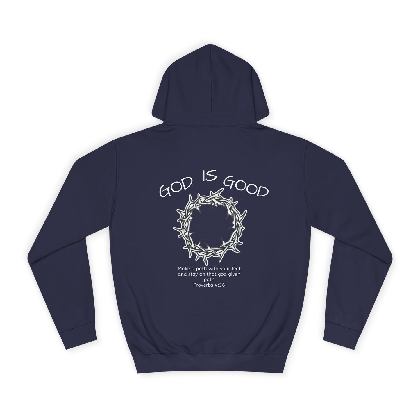 Unisex College Hoodie with Inspirational Design - God is Good, Comfortable Sweatshirt for Students