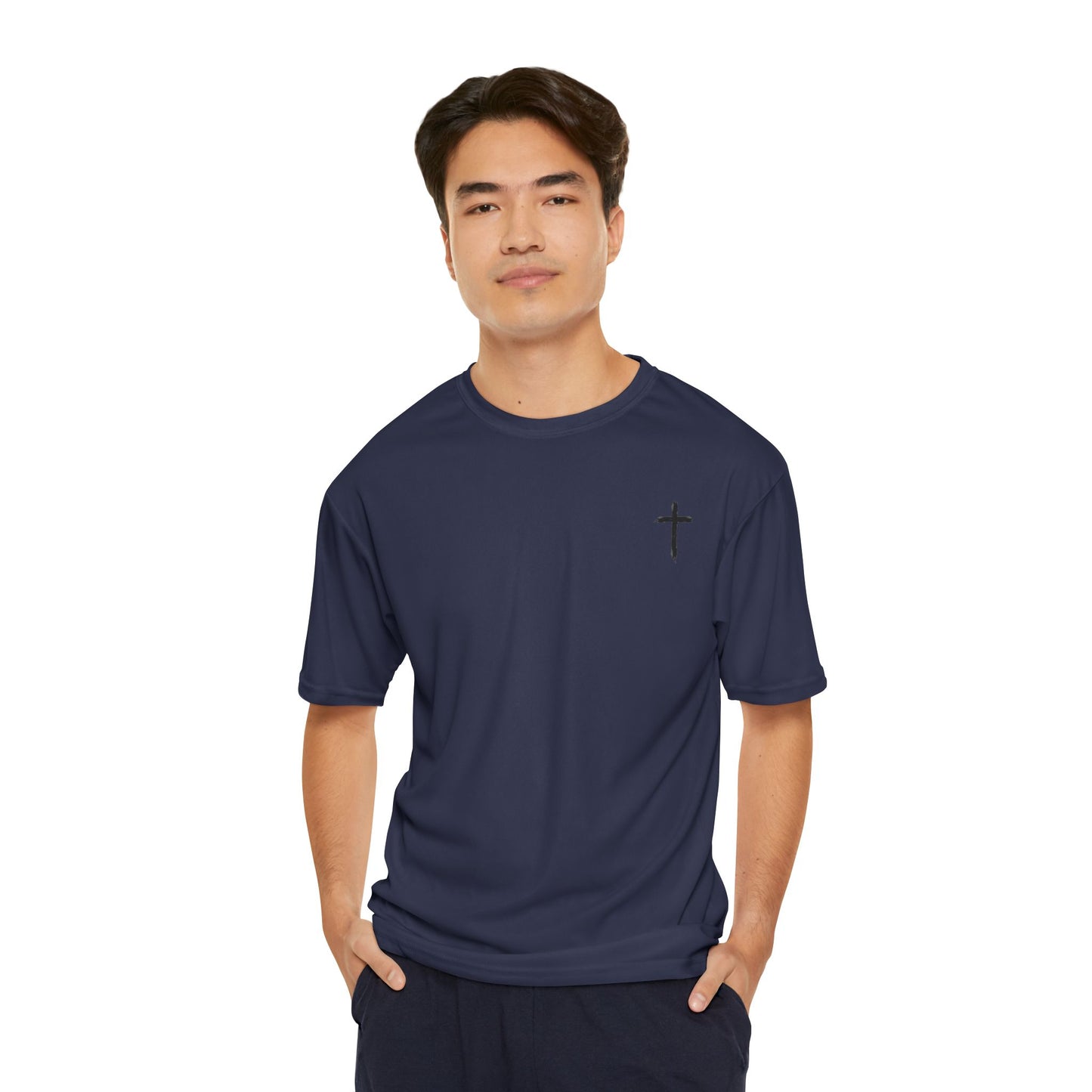 Christian Performance T-Shirt, Gym Shirt, Faith-Based Apparel, Inspirational Workout Tee, Men's Activewear, Gifts for Him