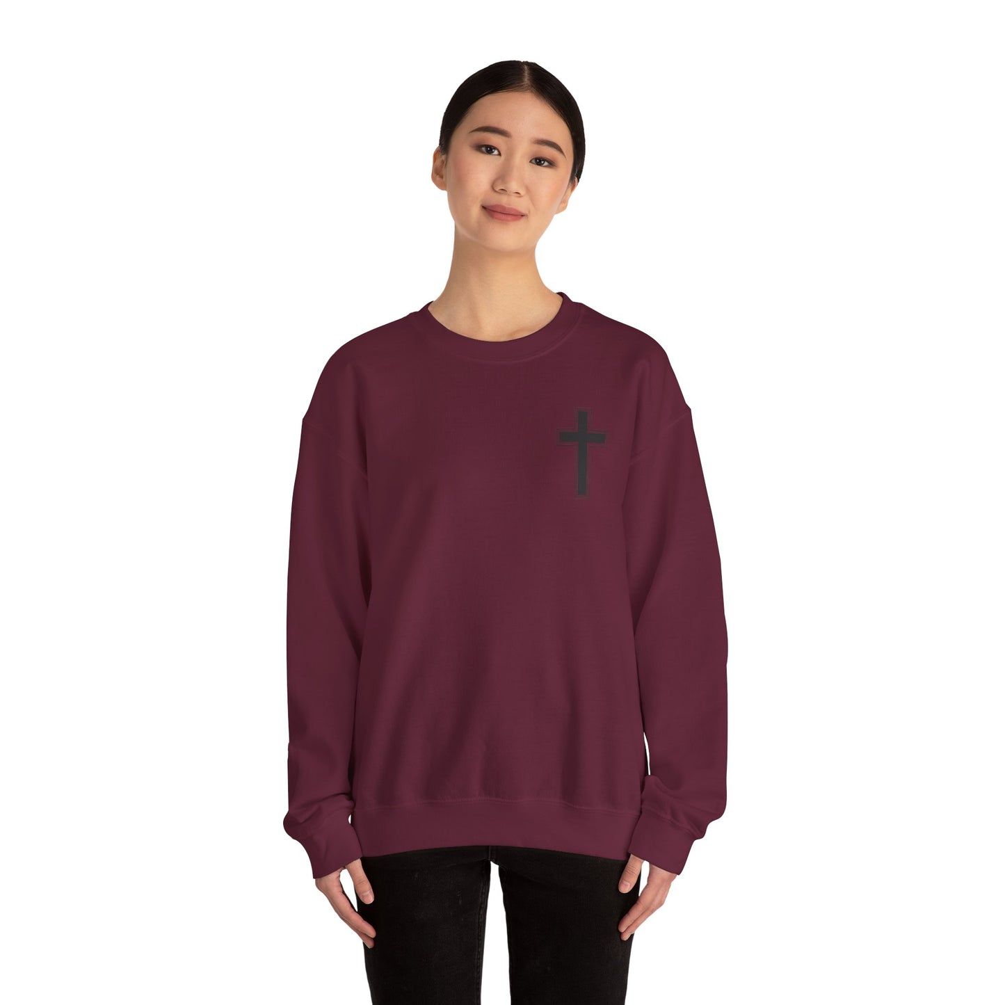 Faith-Inspired Crewneck Sweatshirt | Comfortable & Stylish Christian Apparel, Perfect for Everyday Wear, Inspirational Gifts, Proverbs 31:25