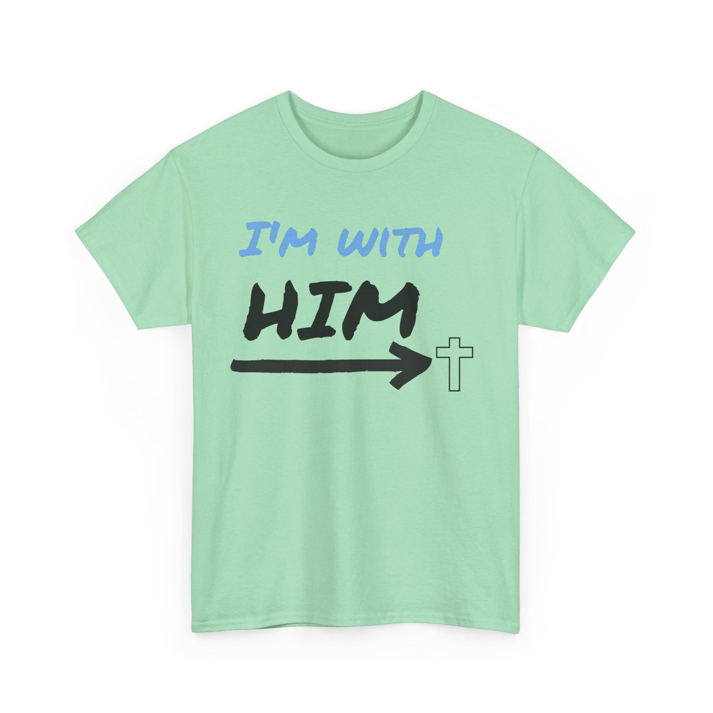 Faith-Inspired Unisex Heavy Cotton Tee, Christian T-Shirt, Gift for Believers, Casual Wear, Church Events, Inspirational Apparel