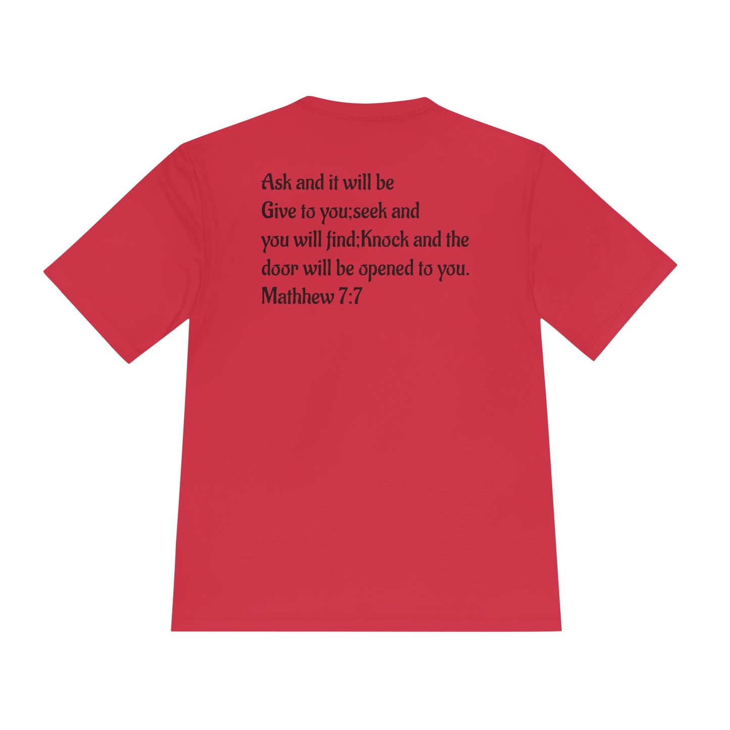 Faith-Inspired Moisture Wicking Tee, Christian Workout Shirt, Inspirational Fitness Top, Bible Verse Athletic Wear, God is Good Tee