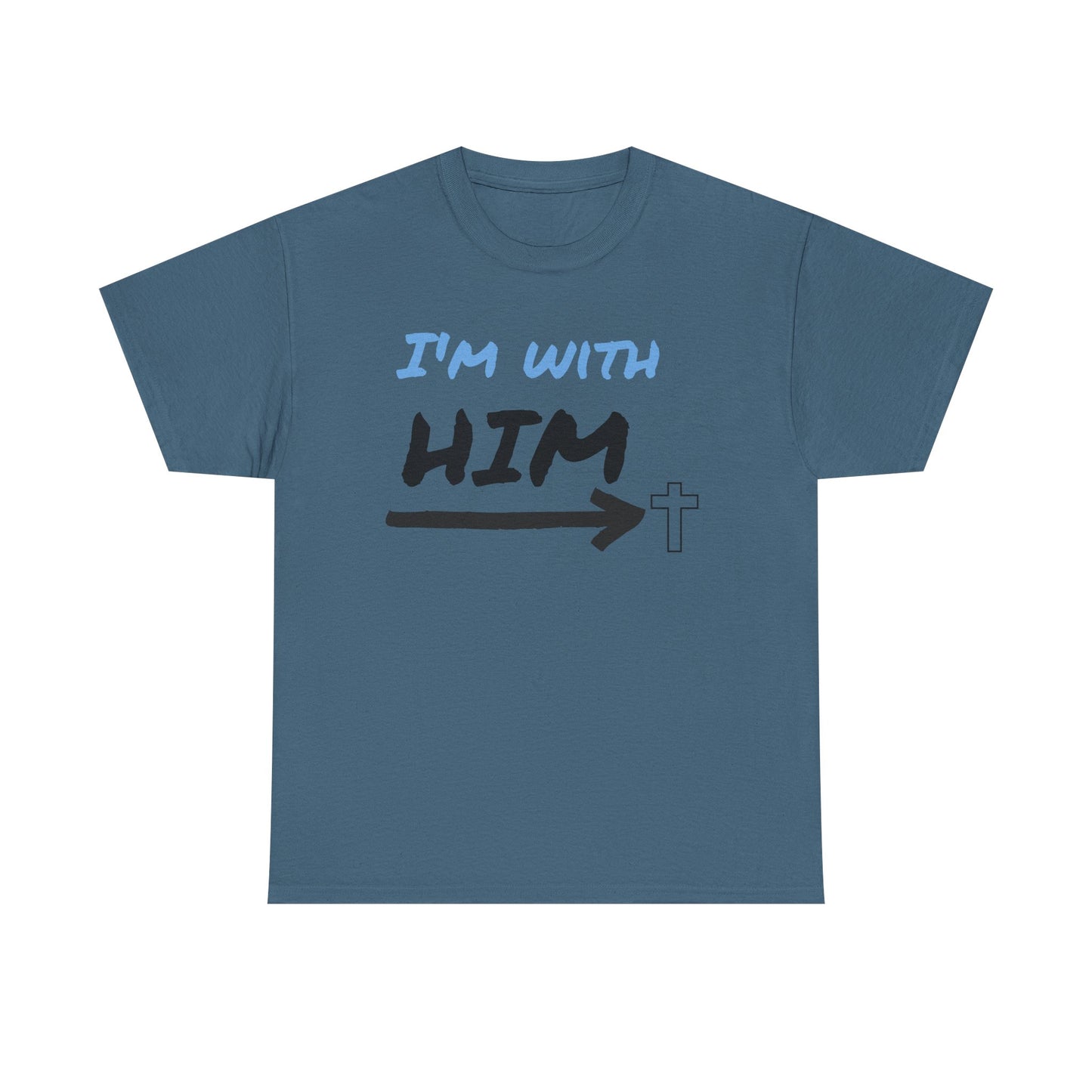 Faith-Inspired Unisex Heavy Cotton Tee, Christian T-Shirt, Gift for Believers, Casual Wear, Church Events, Inspirational Apparel