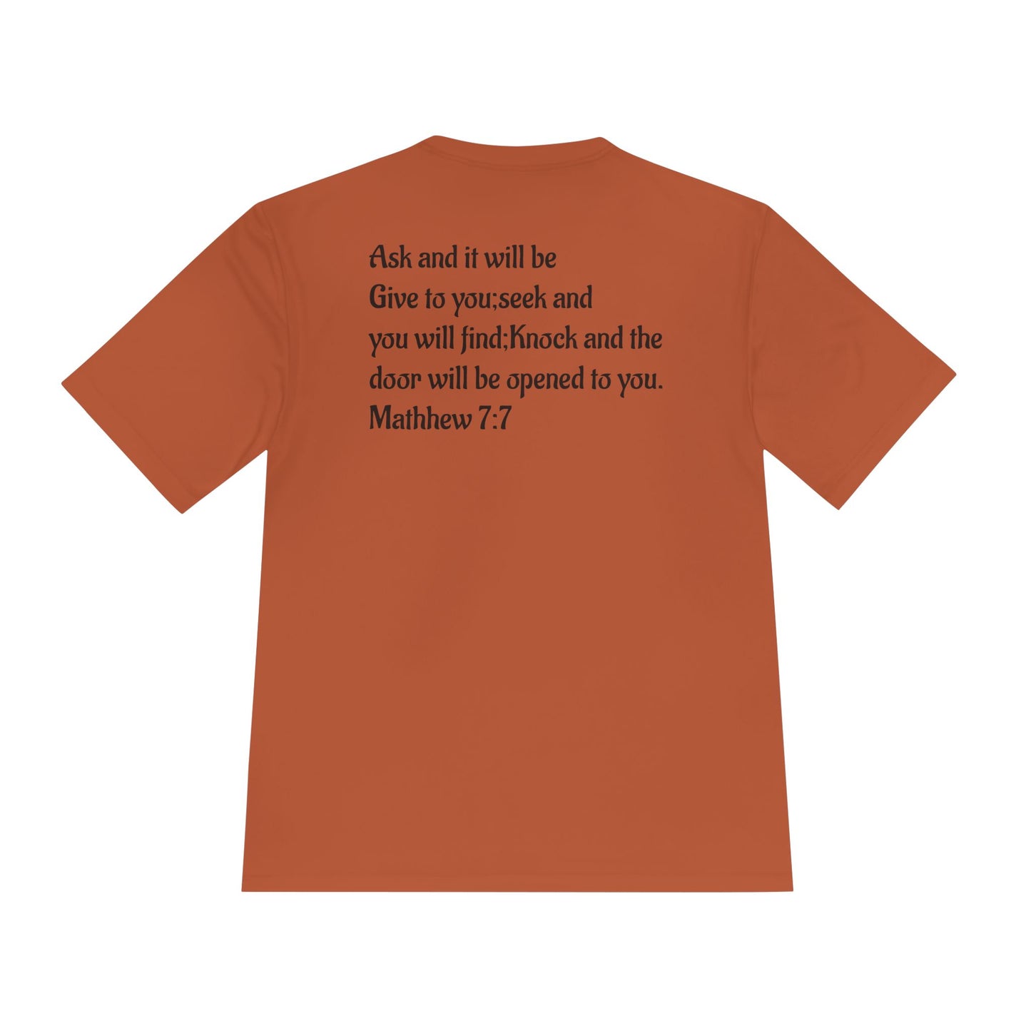 Faith-Inspired Moisture Wicking Tee, Christian Workout Shirt, Inspirational Fitness Top, Bible Verse Athletic Wear, God is Good Tee