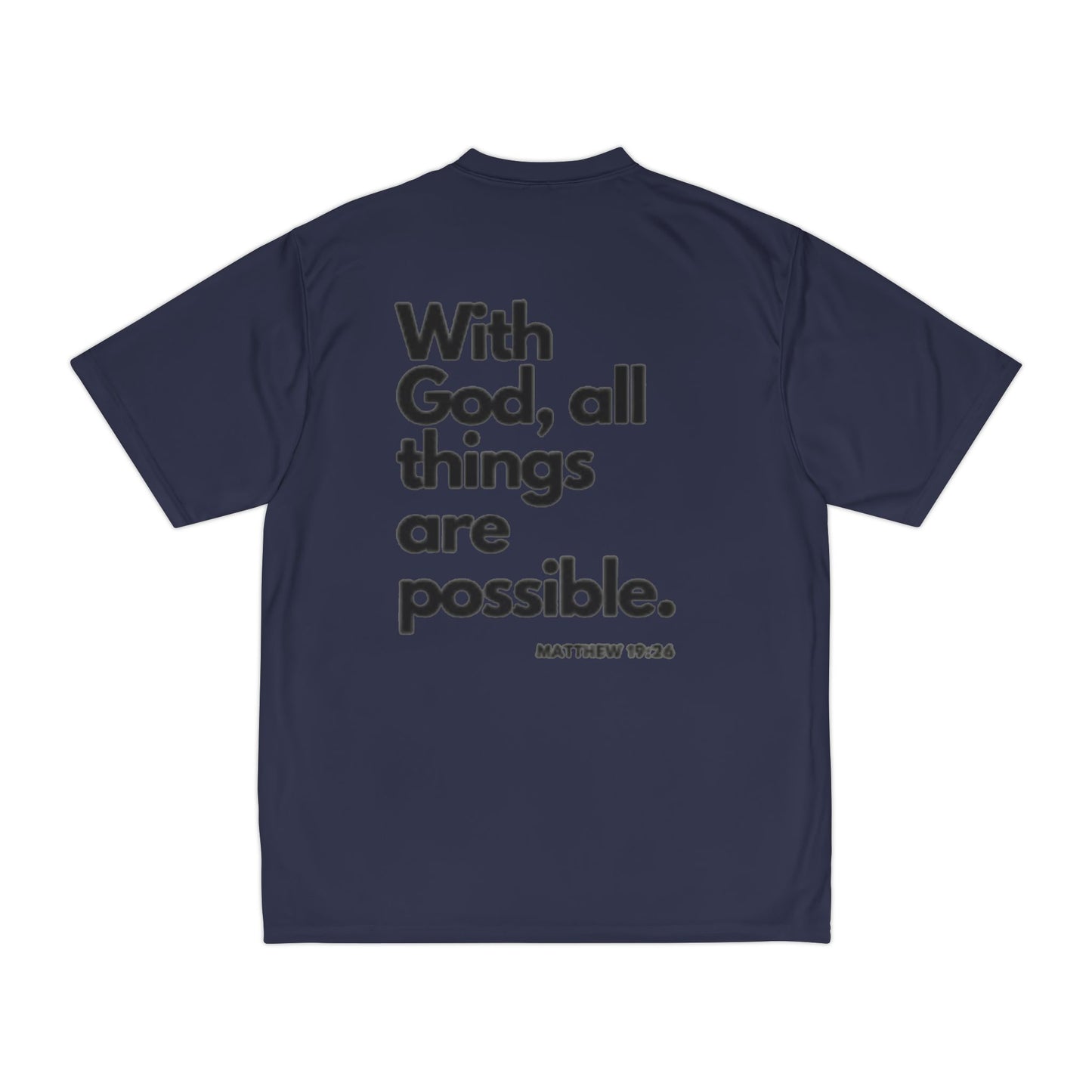 Christian Performance T-Shirt, Gym Shirt, Faith-Based Apparel, Inspirational Workout Tee, Men's Activewear, Gifts for Him