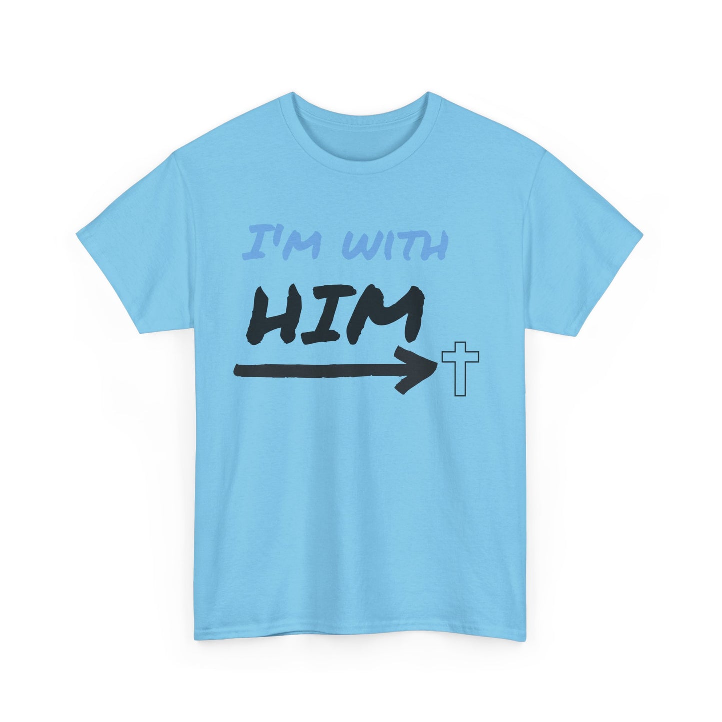Faith-Inspired Unisex Heavy Cotton Tee, Christian T-Shirt, Gift for Believers, Casual Wear, Church Events, Inspirational Apparel