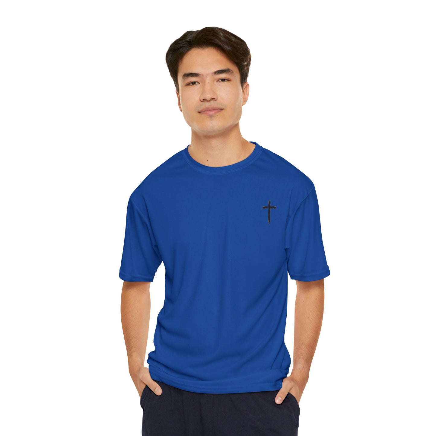 Christian Performance T-Shirt, Gym Shirt, Faith-Based Apparel, Inspirational Workout Tee, Men's Activewear, Gifts for Him