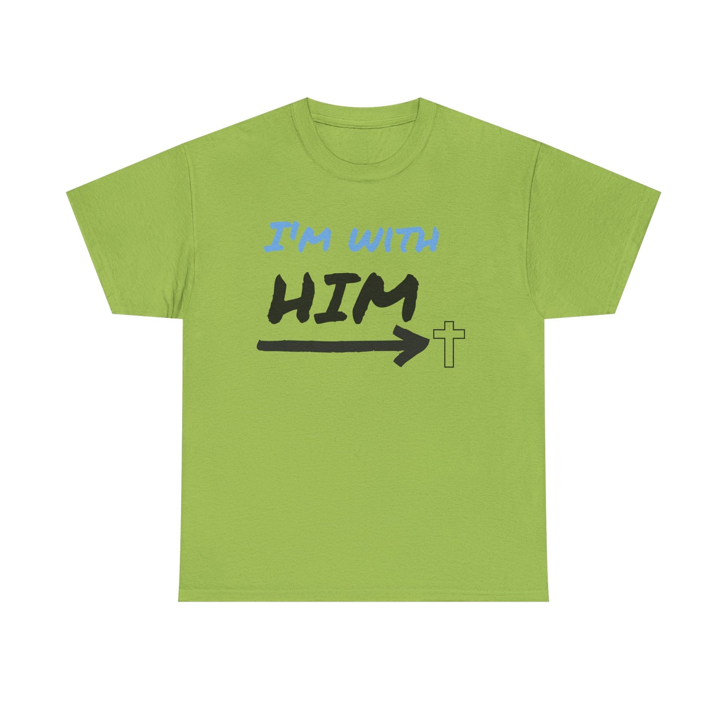 Faith-Inspired Unisex Heavy Cotton Tee, Christian T-Shirt, Gift for Believers, Casual Wear, Church Events, Inspirational Apparel