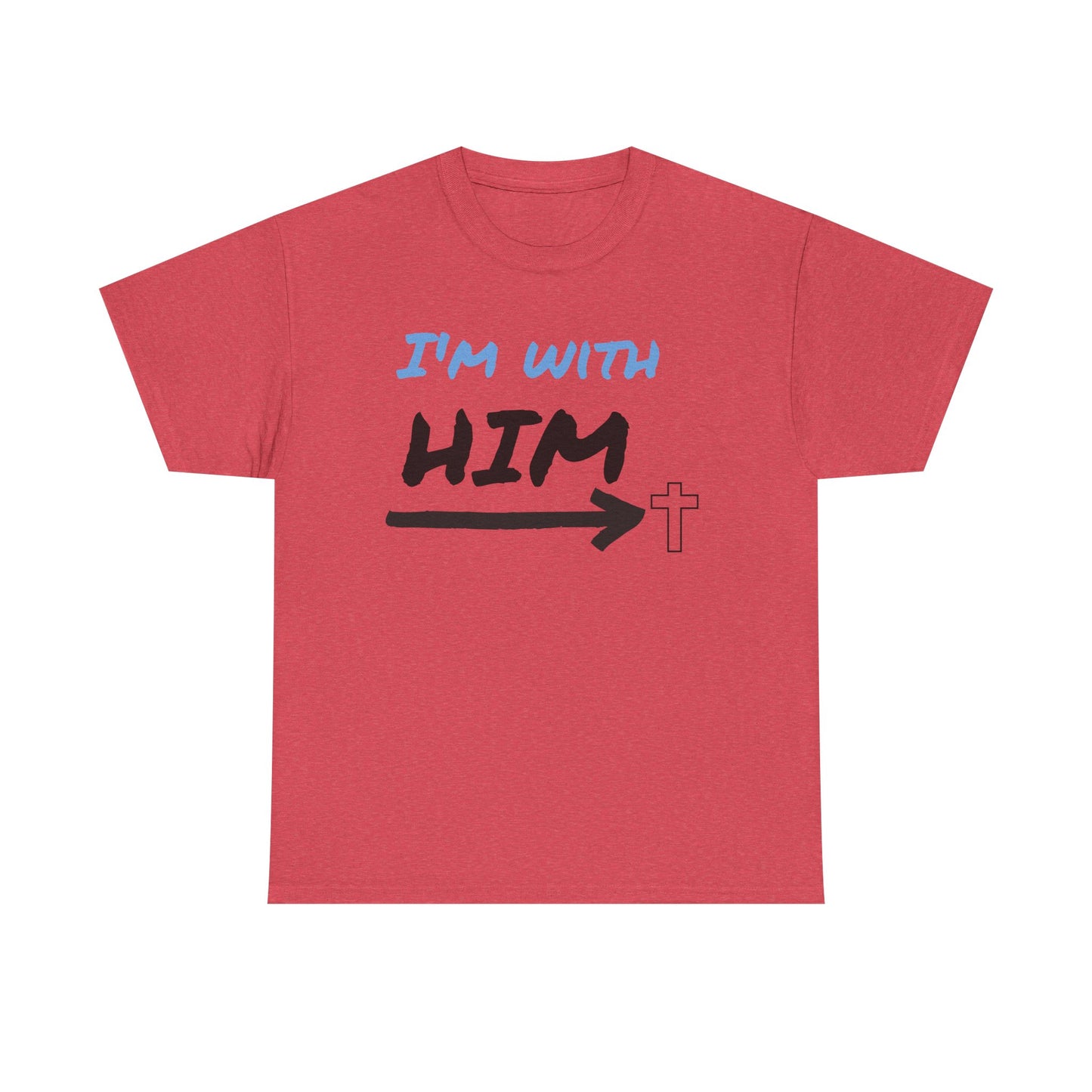 Faith-Inspired Unisex Heavy Cotton Tee, Christian T-Shirt, Gift for Believers, Casual Wear, Church Events, Inspirational Apparel