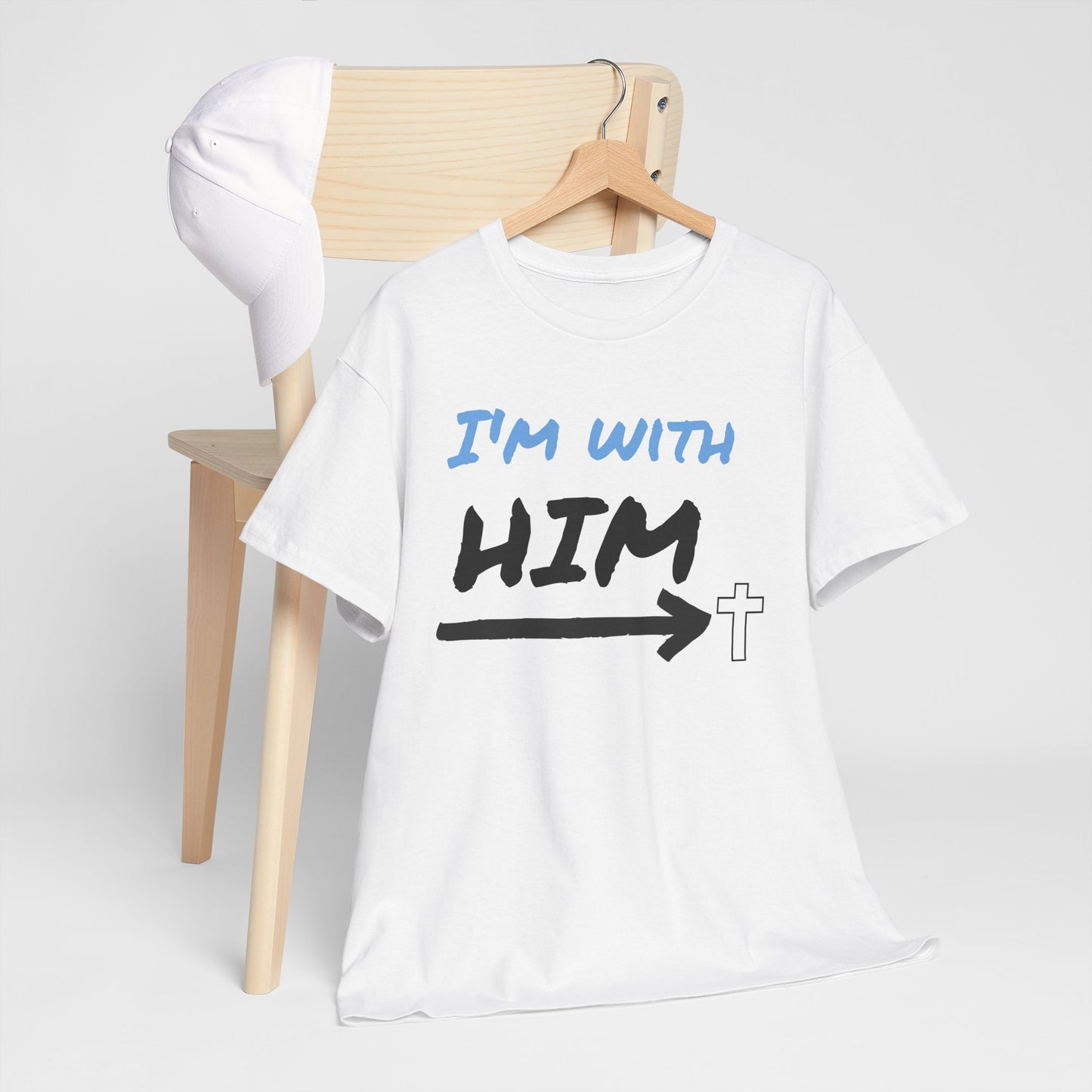 Faith-Inspired Unisex Heavy Cotton Tee, Christian T-Shirt, Gift for Believers, Casual Wear, Church Events, Inspirational Apparel