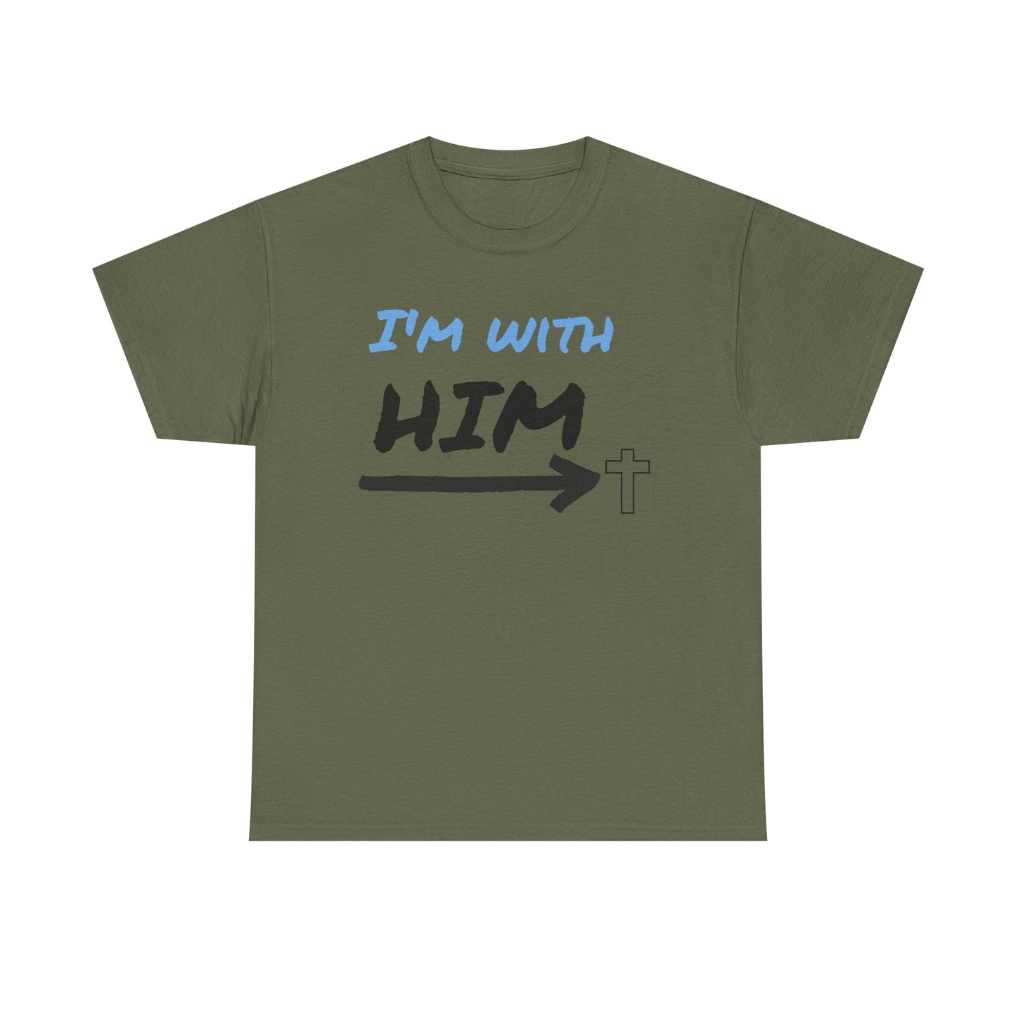 Faith-Inspired Unisex Heavy Cotton Tee, Christian T-Shirt, Gift for Believers, Casual Wear, Church Events, Inspirational Apparel