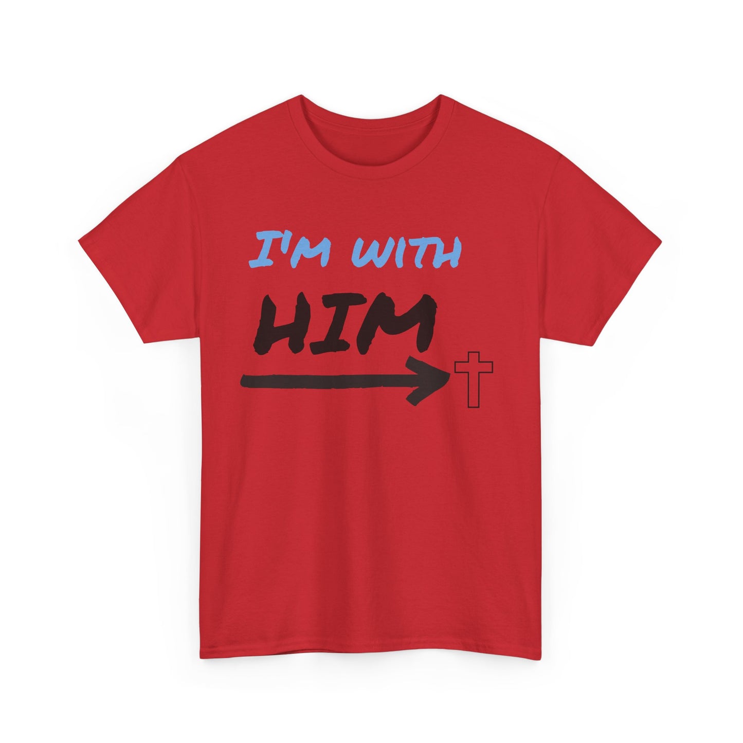 Faith-Inspired Unisex Heavy Cotton Tee, Christian T-Shirt, Gift for Believers, Casual Wear, Church Events, Inspirational Apparel