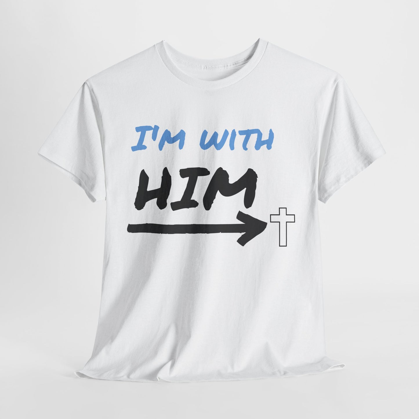 Faith-Inspired Unisex Heavy Cotton Tee, Christian T-Shirt, Gift for Believers, Casual Wear, Church Events, Inspirational Apparel