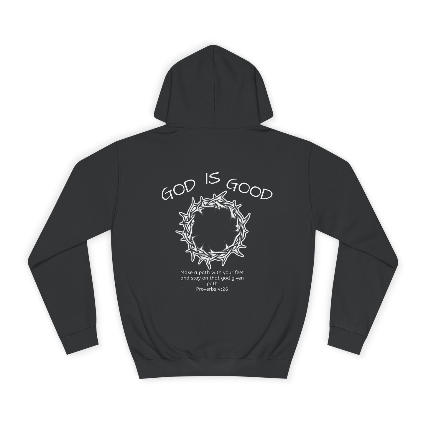 Unisex College Hoodie with Inspirational Design - God is Good, Comfortable Sweatshirt for Students
