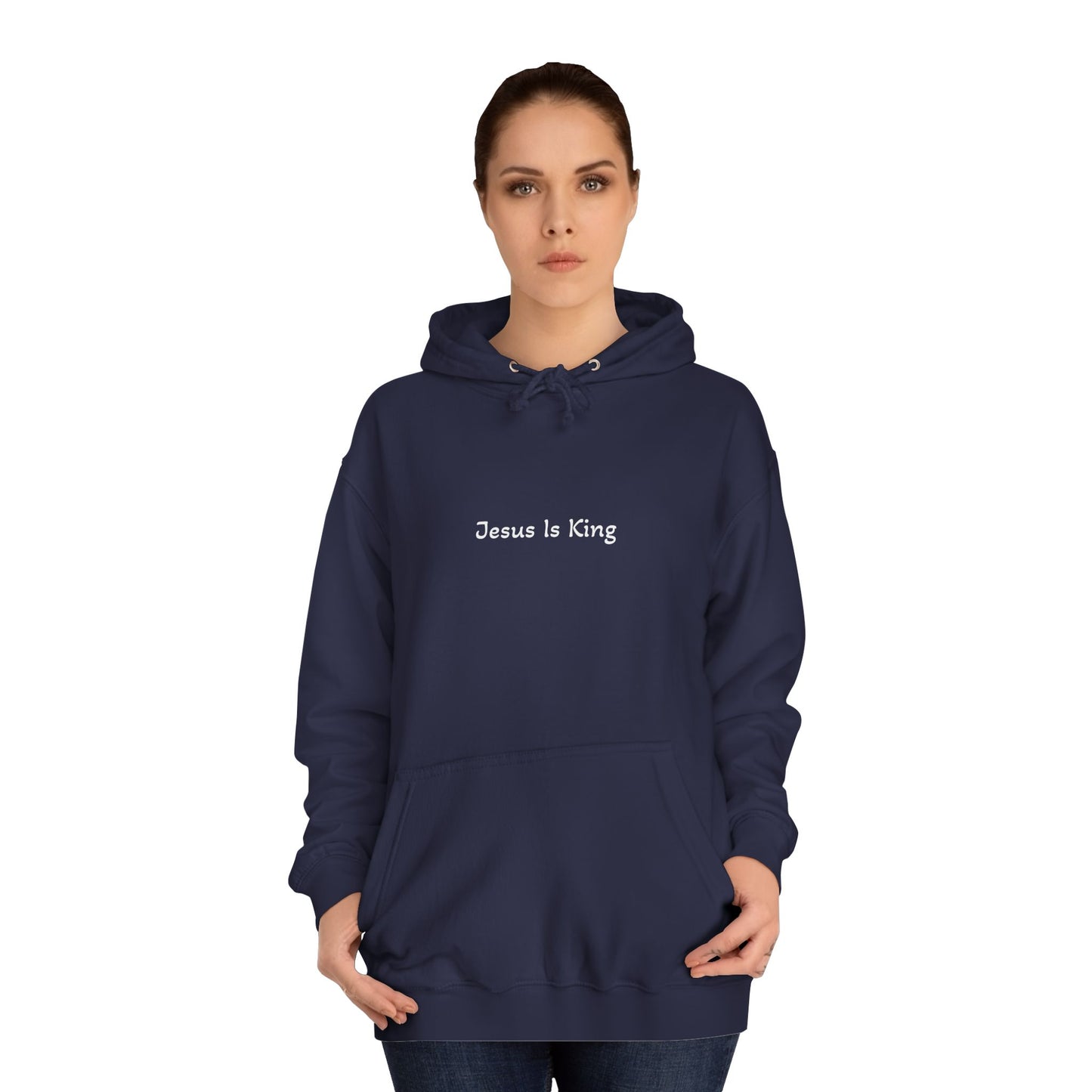 Unisex College Hoodie with Inspirational Design - God is Good, Comfortable Sweatshirt for Students