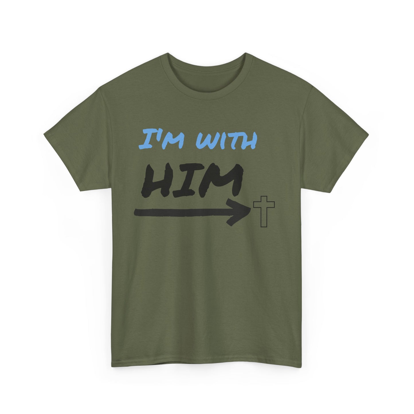 Faith-Inspired Unisex Heavy Cotton Tee, Christian T-Shirt, Gift for Believers, Casual Wear, Church Events, Inspirational Apparel