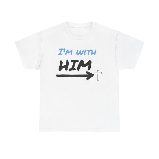 Faith-Inspired Unisex Heavy Cotton Tee, Christian T-Shirt, Gift for Believers, Casual Wear, Church Events, Inspirational Apparel