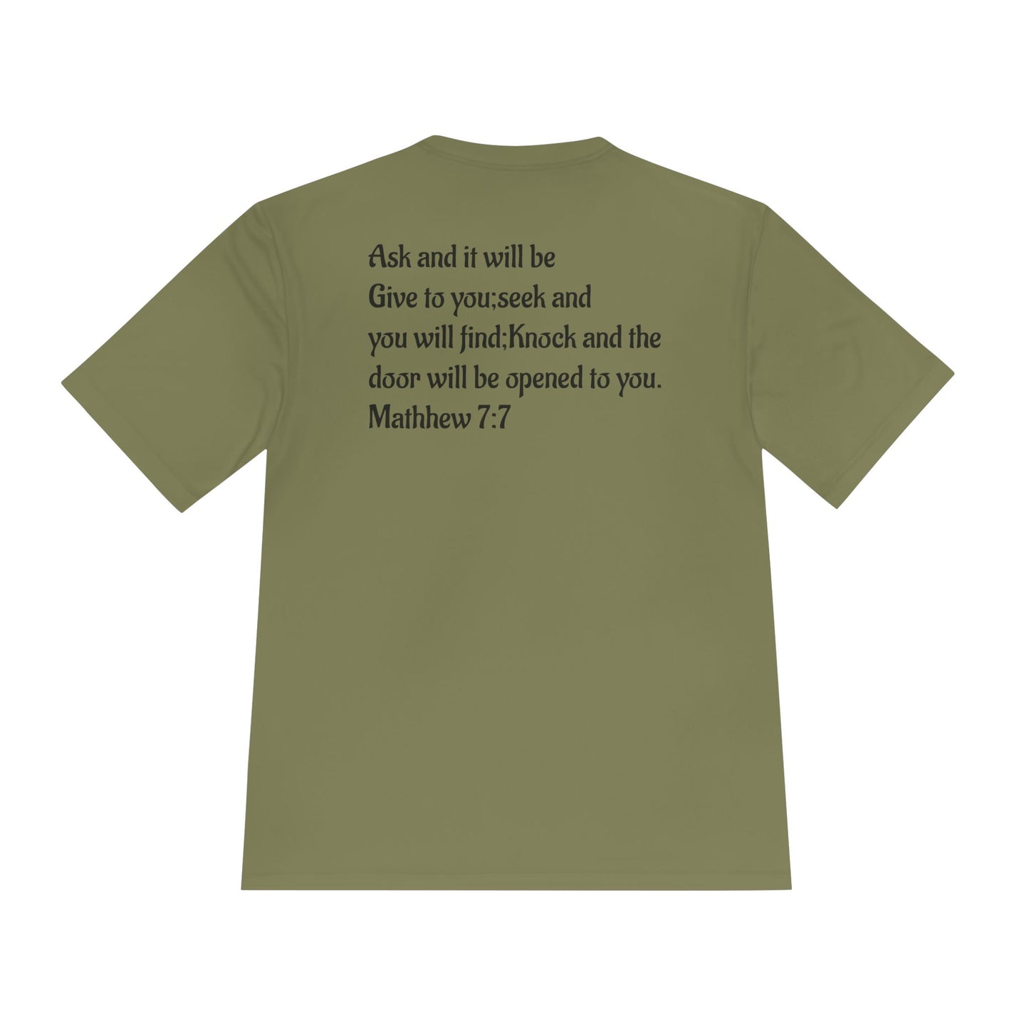 Faith-Inspired Moisture Wicking Tee, Christian Workout Shirt, Inspirational Fitness Top, Bible Verse Athletic Wear, God is Good Tee