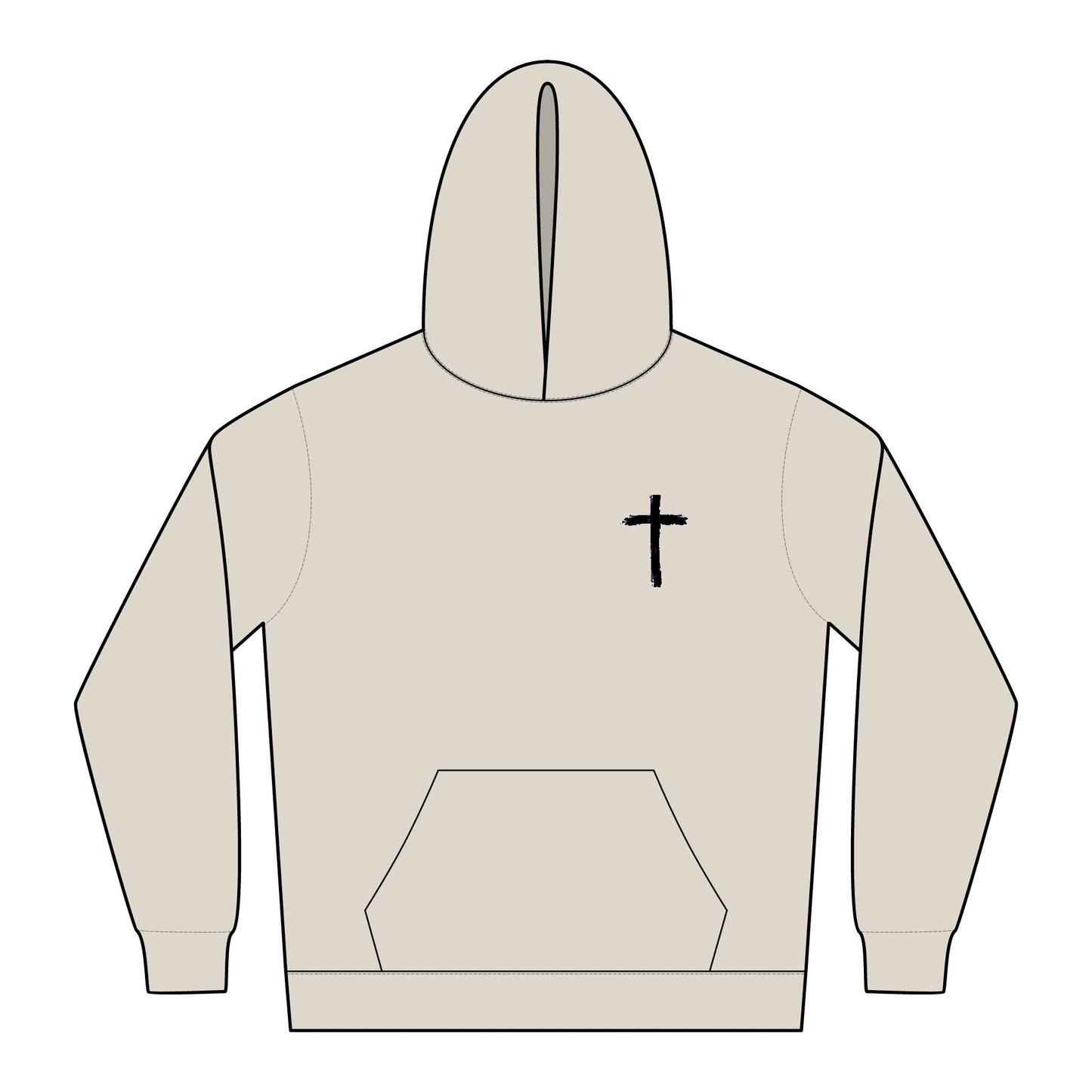 Stylish Faith-Inspired Hoodie, Relaxed Fit Sweatshirt, Christian Apparel, Casual Hoodie, Gift for Believers, Inspirational Outfit