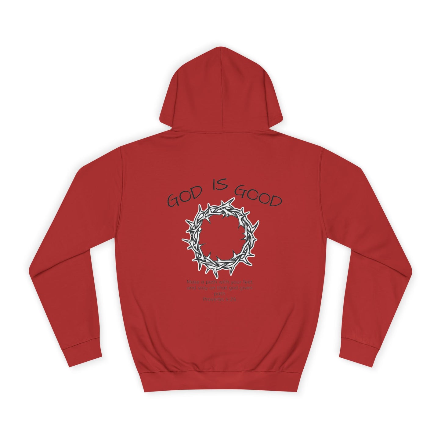Unisex College Hoodie with Inspirational Design - God is Good, Comfortable Sweatshirt for Students