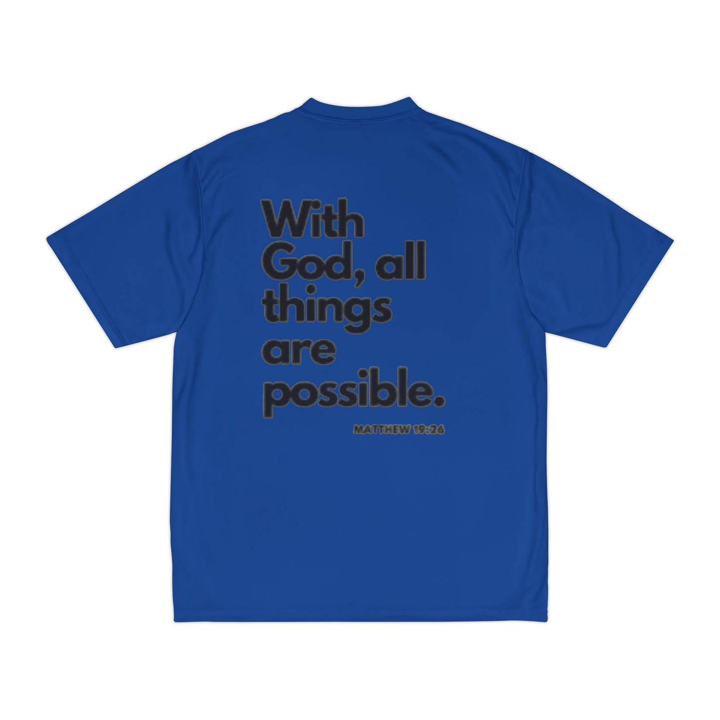 Christian Performance T-Shirt, Gym Shirt, Faith-Based Apparel, Inspirational Workout Tee, Men's Activewear, Gifts for Him