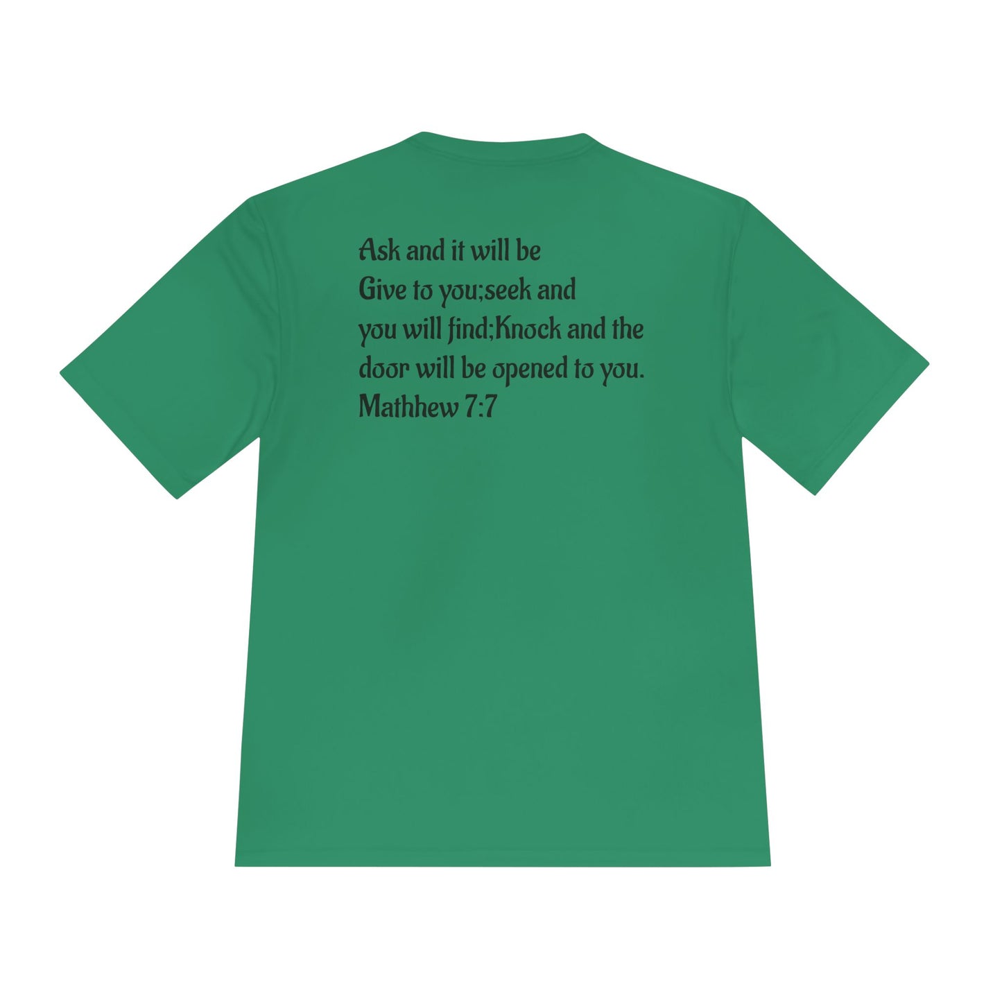 Faith-Inspired Moisture Wicking Tee, Christian Workout Shirt, Inspirational Fitness Top, Bible Verse Athletic Wear, God is Good Tee