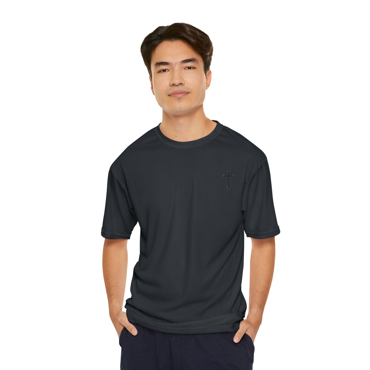 Christian Performance T-Shirt, Gym Shirt, Faith-Based Apparel, Inspirational Workout Tee, Men's Activewear, Gifts for Him