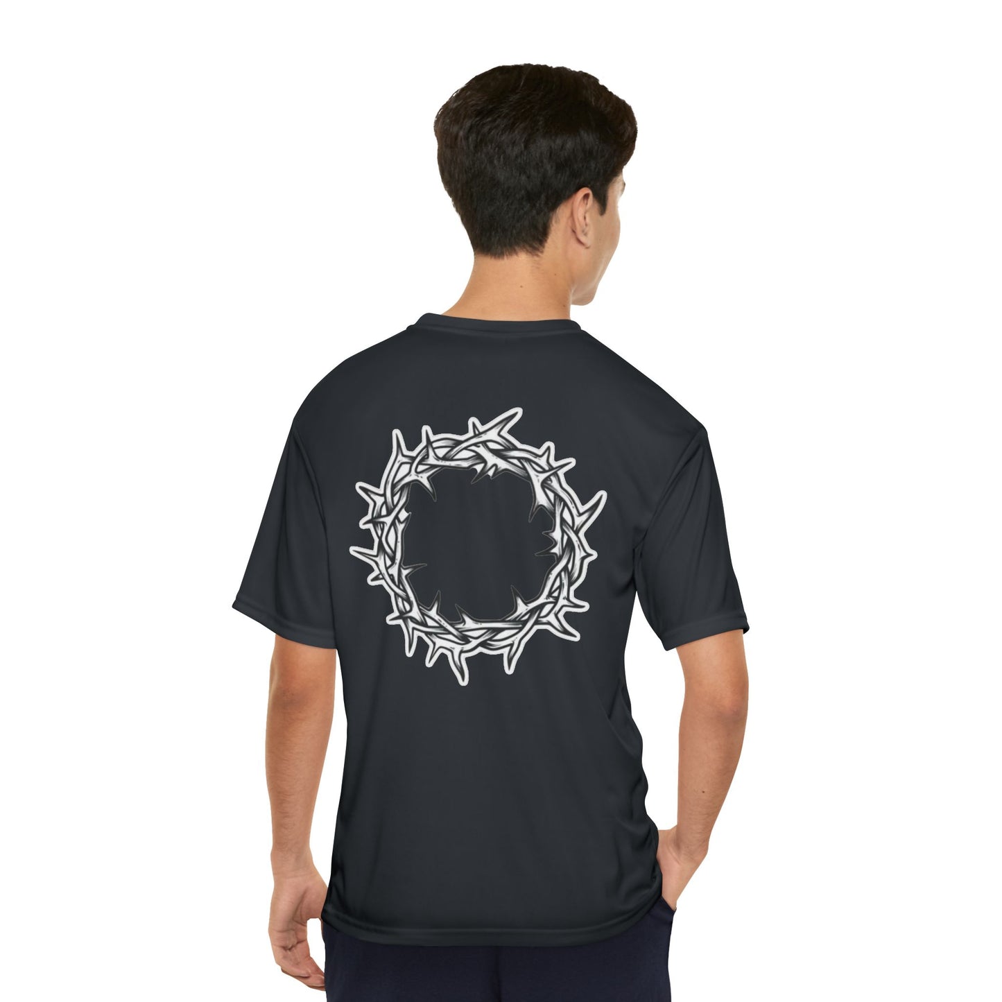 Men's Performance T-Shirt, Fitness Apparel, Inspirational Wear, Christian Gifts, Workout Gear, Casual Style