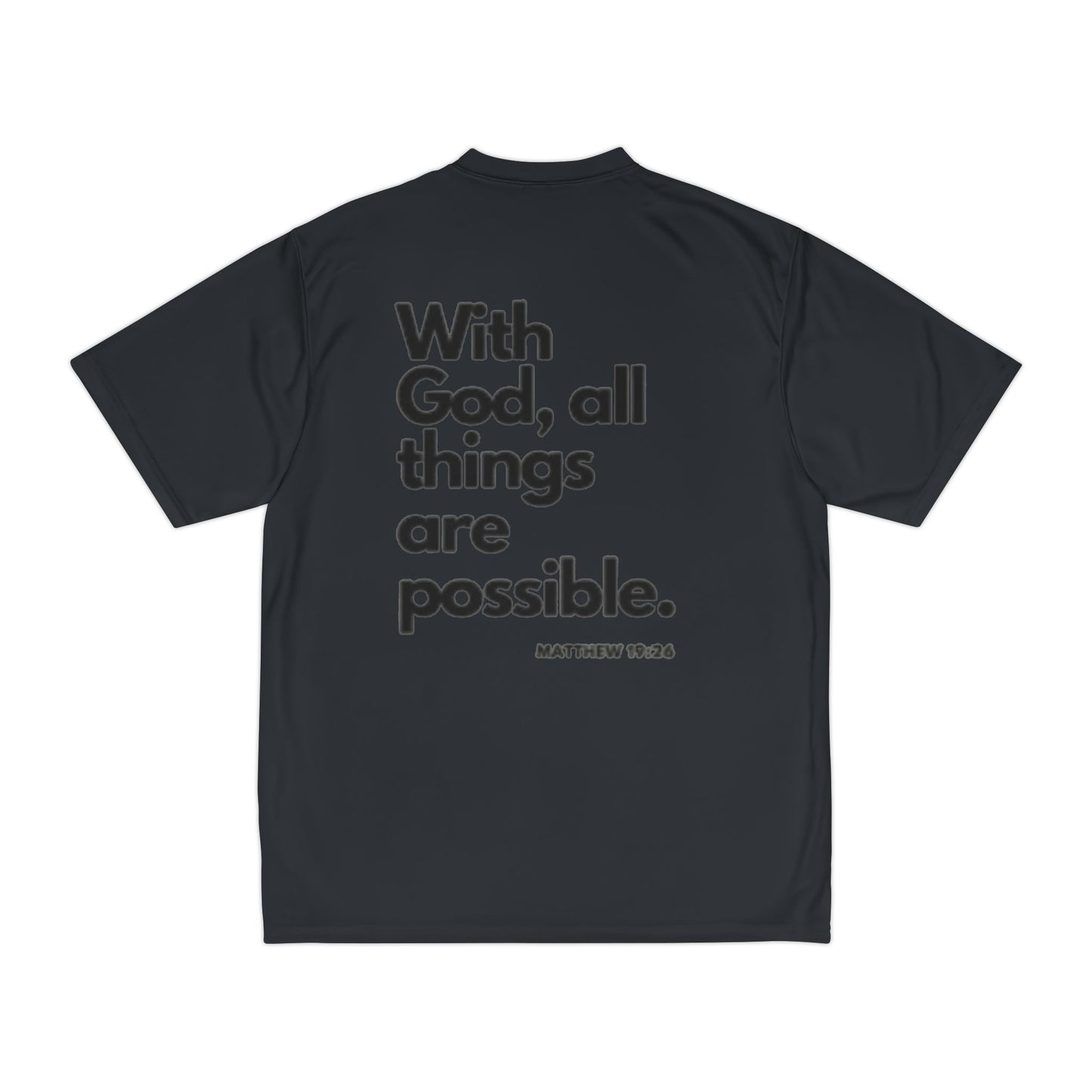 Christian Performance T-Shirt, Gym Shirt, Faith-Based Apparel, Inspirational Workout Tee, Men's Activewear, Gifts for Him