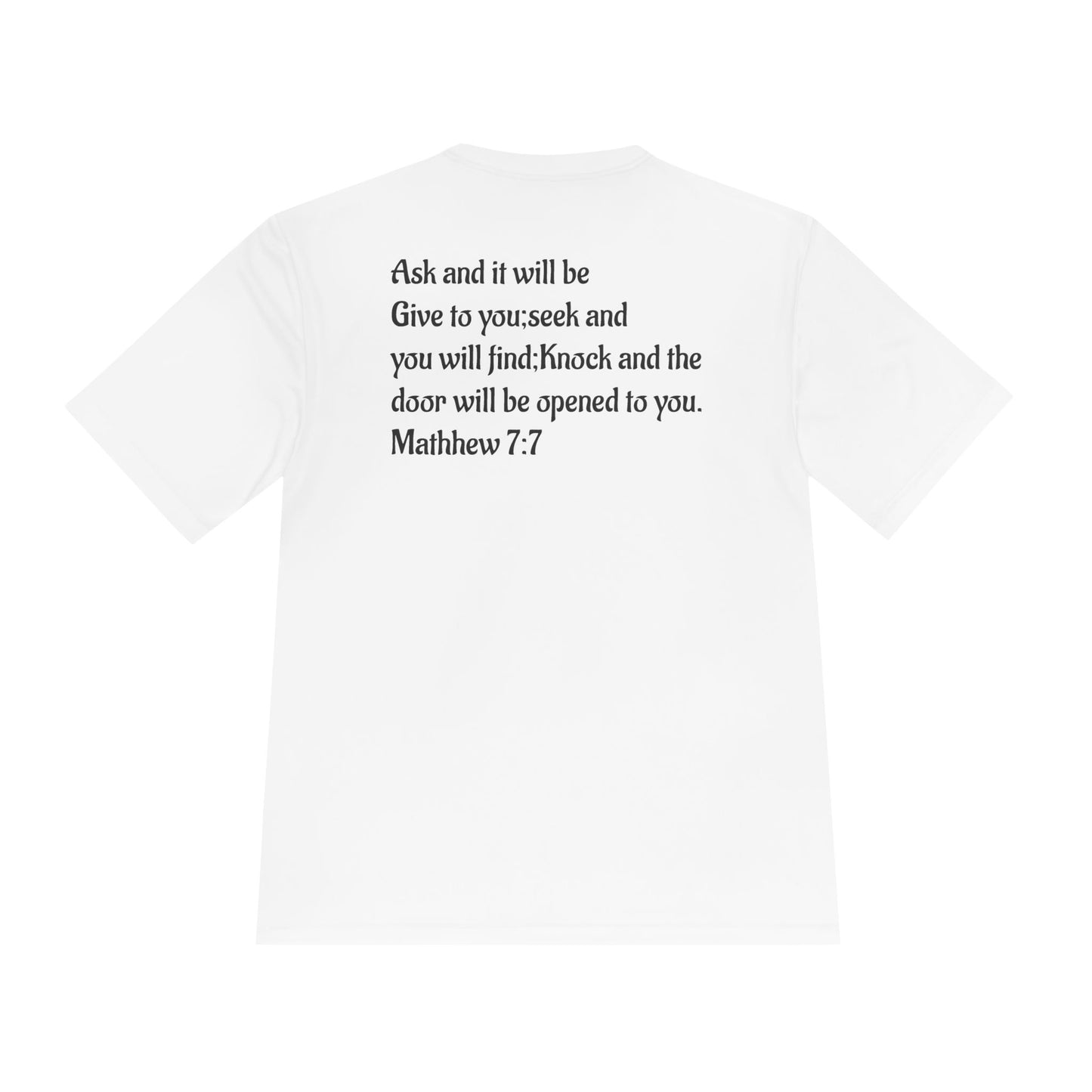 Faith-Inspired Moisture Wicking Tee, Christian Workout Shirt, Inspirational Fitness Top, Bible Verse Athletic Wear, God is Good Tee