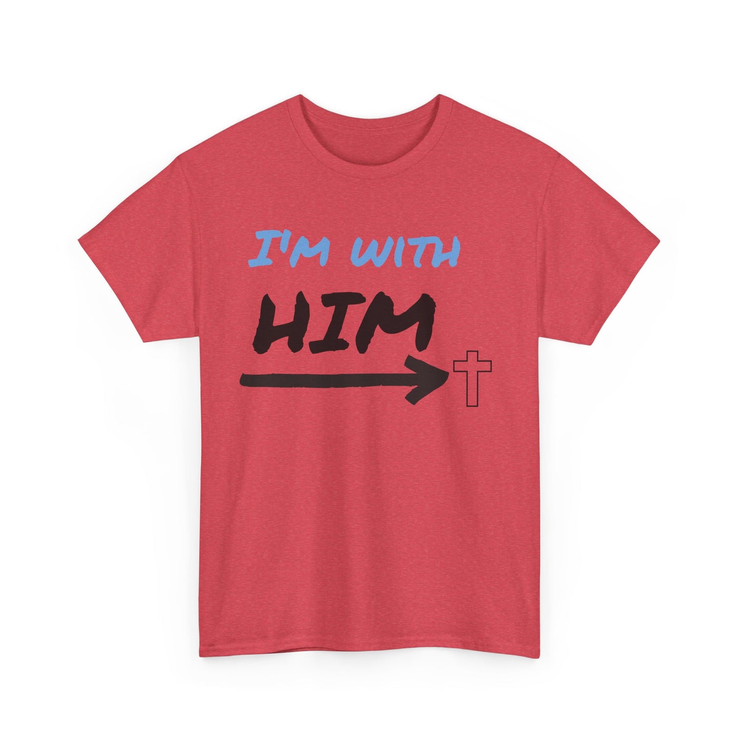 Faith-Inspired Unisex Heavy Cotton Tee, Christian T-Shirt, Gift for Believers, Casual Wear, Church Events, Inspirational Apparel