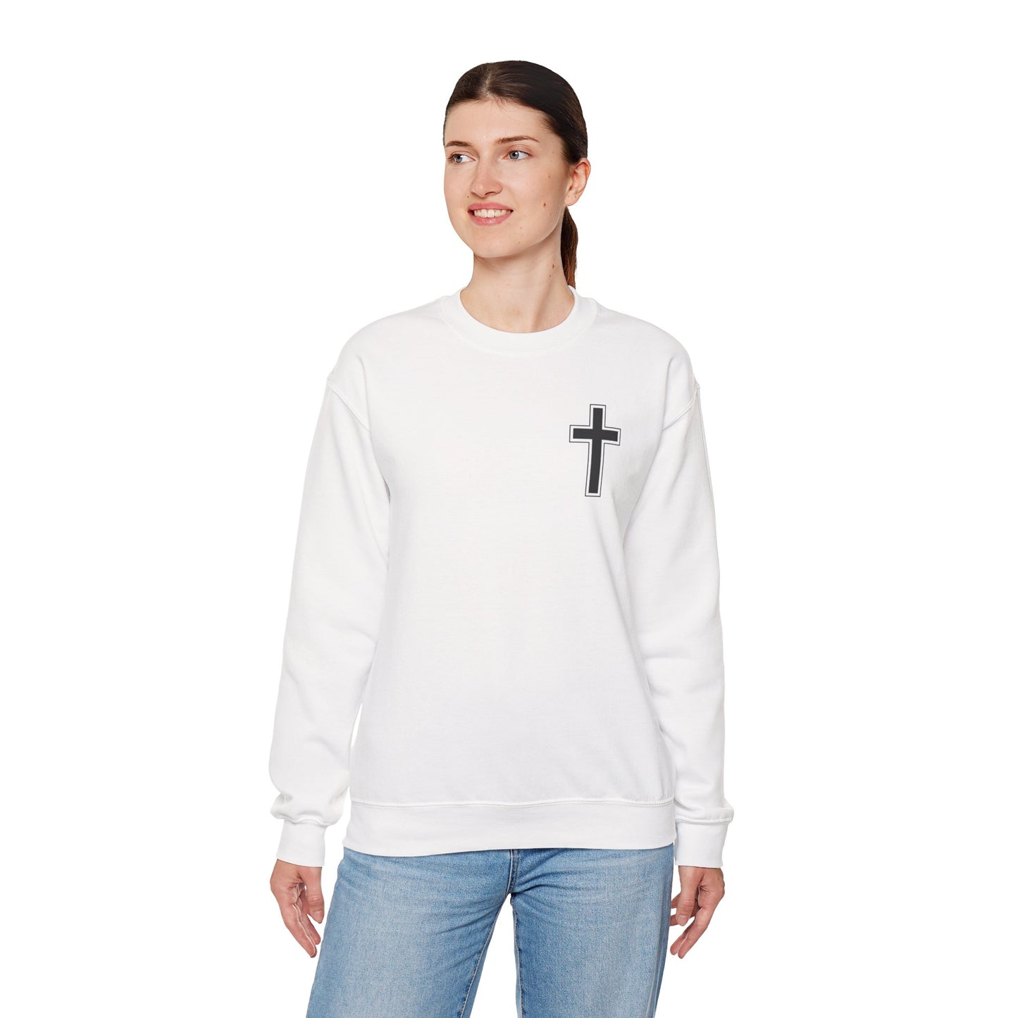 Faith-Inspired Crewneck Sweatshirt | Comfortable & Stylish Christian Apparel, Perfect for Everyday Wear, Inspirational Gifts, Proverbs 31:25