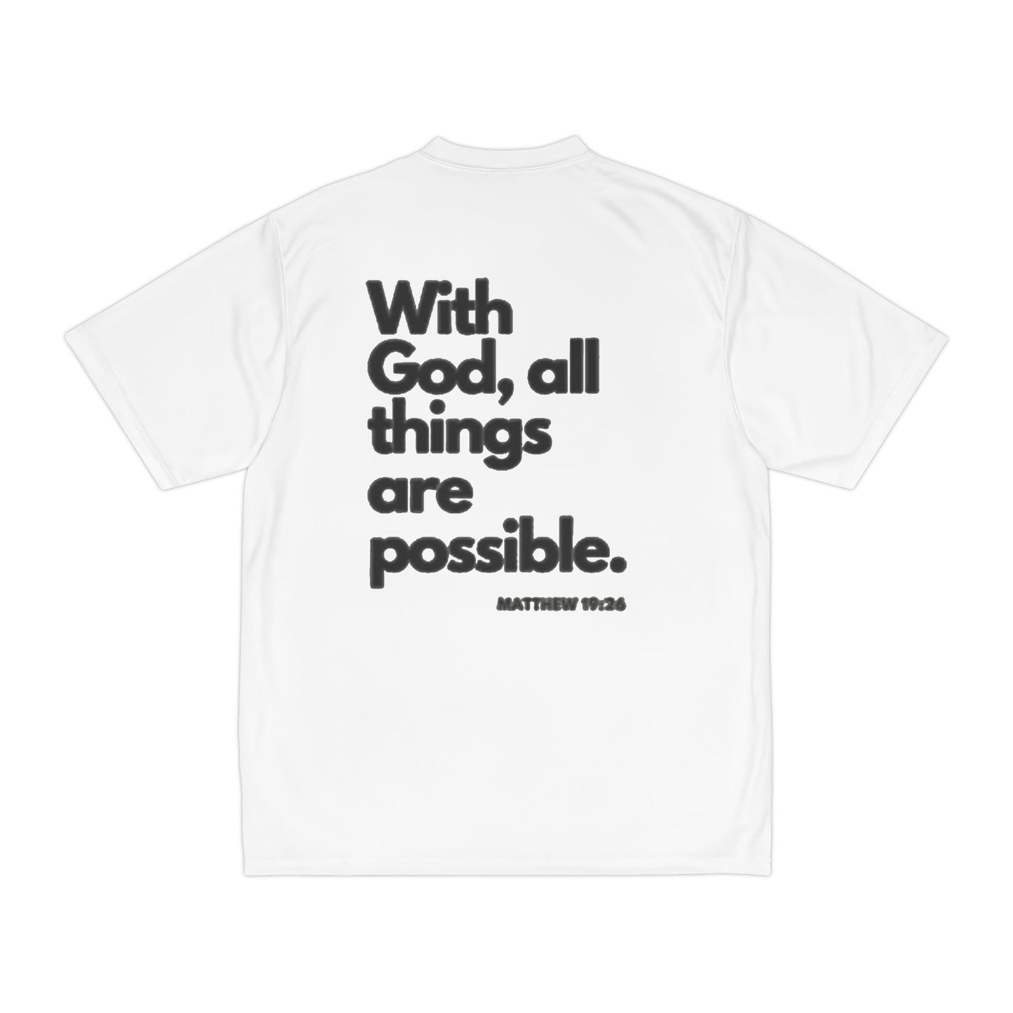 Christian Performance T-Shirt, Gym Shirt, Faith-Based Apparel, Inspirational Workout Tee, Men's Activewear, Gifts for Him