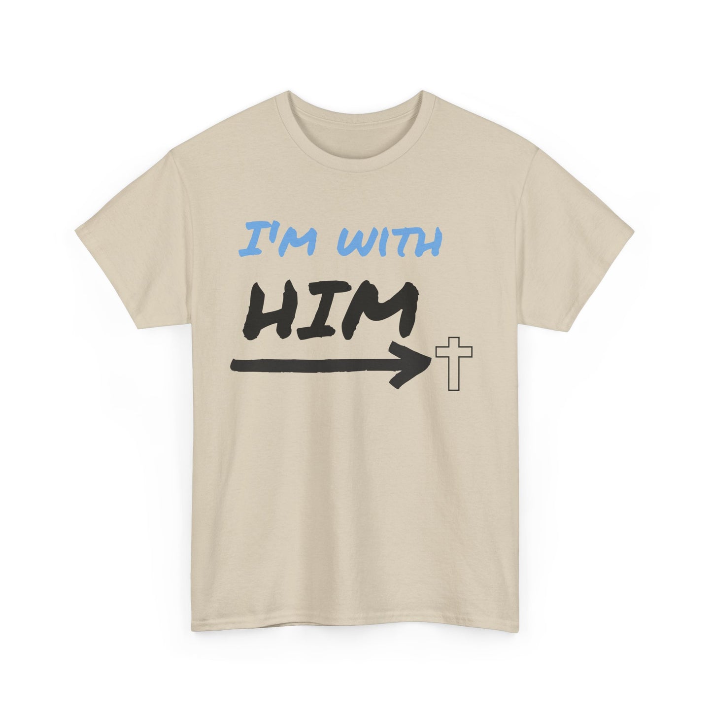 Faith-Inspired Unisex Heavy Cotton Tee, Christian T-Shirt, Gift for Believers, Casual Wear, Church Events, Inspirational Apparel