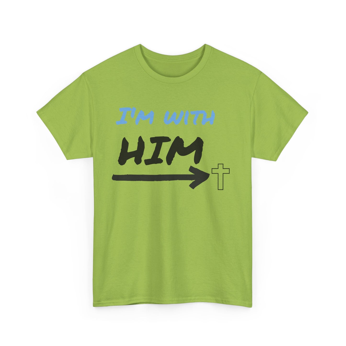 Faith-Inspired Unisex Heavy Cotton Tee, Christian T-Shirt, Gift for Believers, Casual Wear, Church Events, Inspirational Apparel