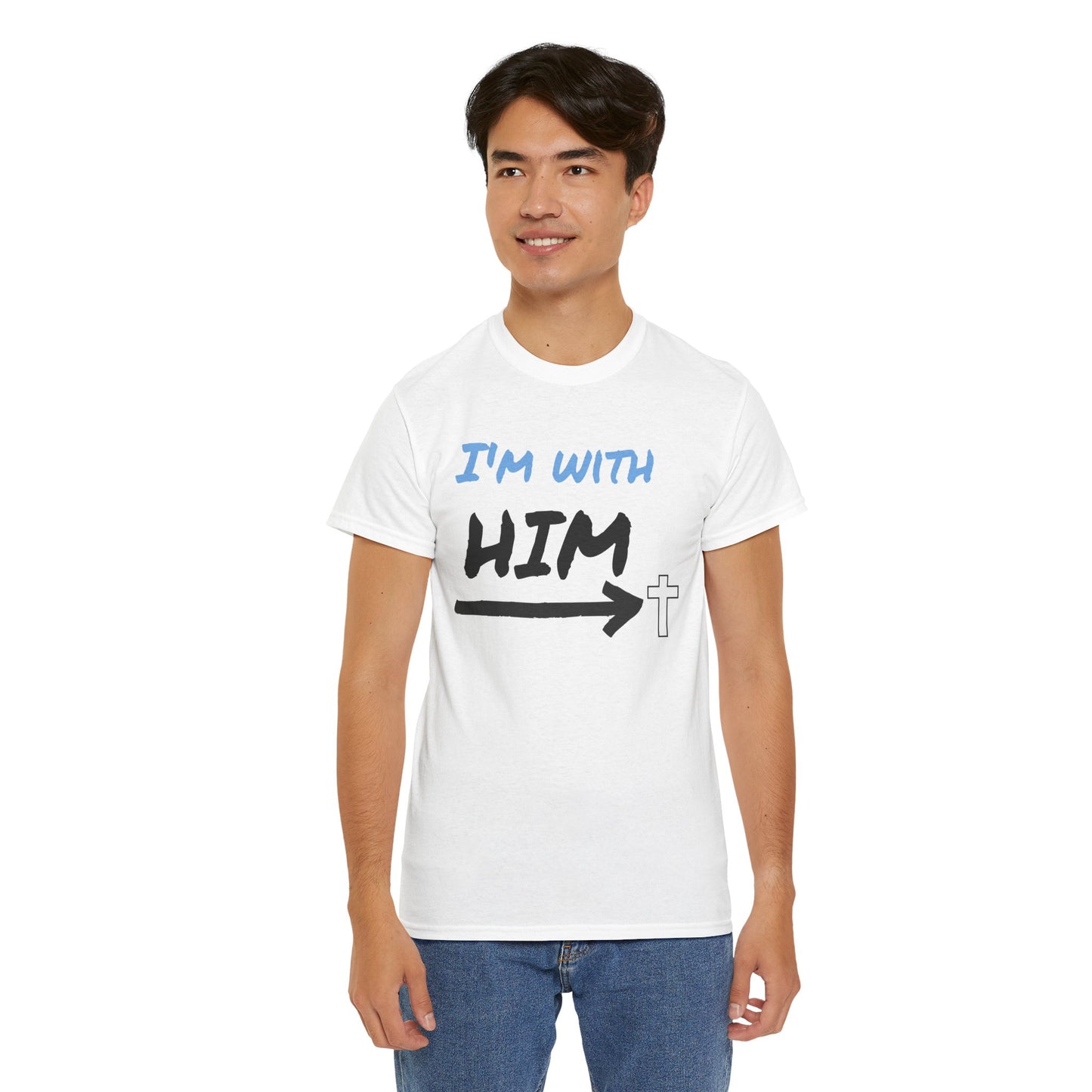 Faith-Inspired Unisex Heavy Cotton Tee, Christian T-Shirt, Gift for Believers, Casual Wear, Church Events, Inspirational Apparel