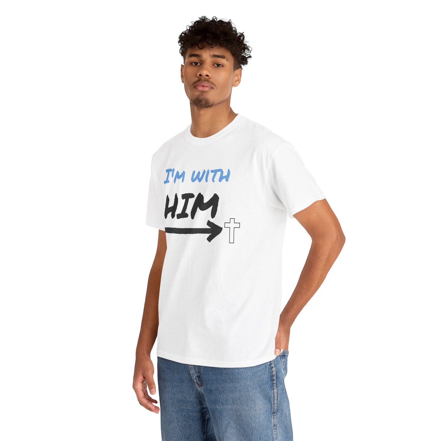 Faith-Inspired Unisex Heavy Cotton Tee, Christian T-Shirt, Gift for Believers, Casual Wear, Church Events, Inspirational Apparel
