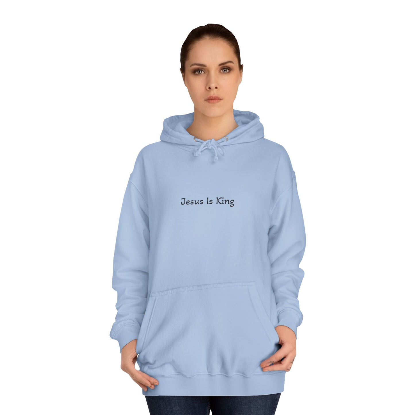 Unisex College Hoodie with Inspirational Design - God is Good, Comfortable Sweatshirt for Students