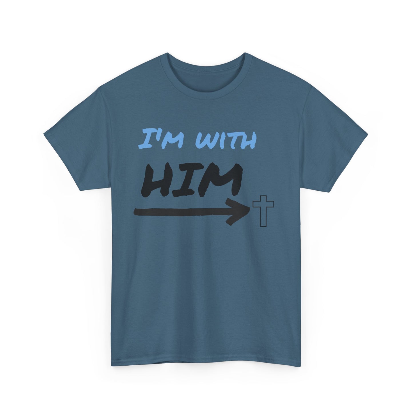 Faith-Inspired Unisex Heavy Cotton Tee, Christian T-Shirt, Gift for Believers, Casual Wear, Church Events, Inspirational Apparel